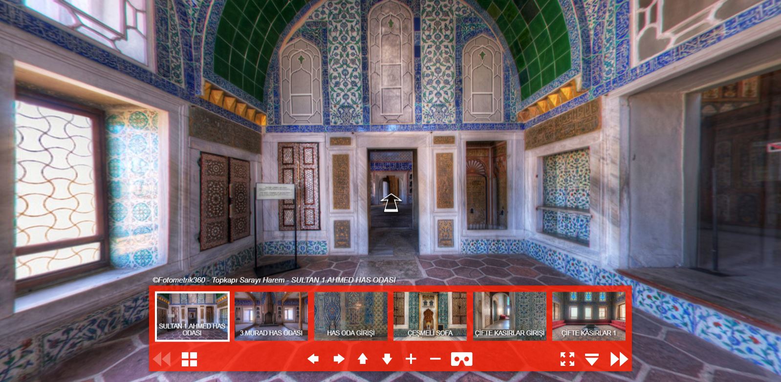 360 sanal tur çekimi – Topkapı Sarayı Harem